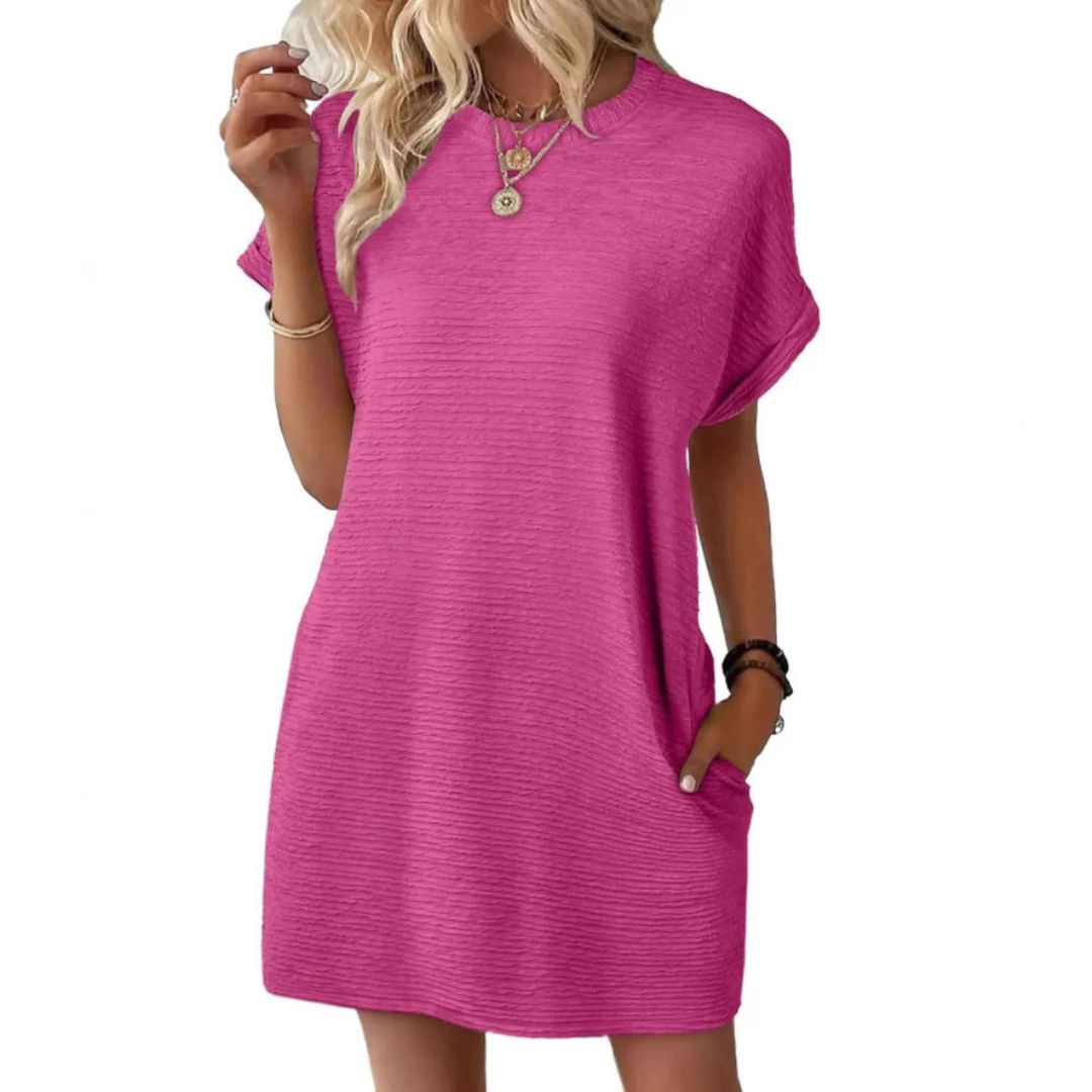 Tiffany | Minimalist Round Neck Summer Dress