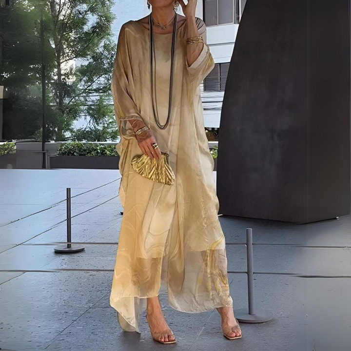 Paetyn - Charming Silk Chiffon Dress