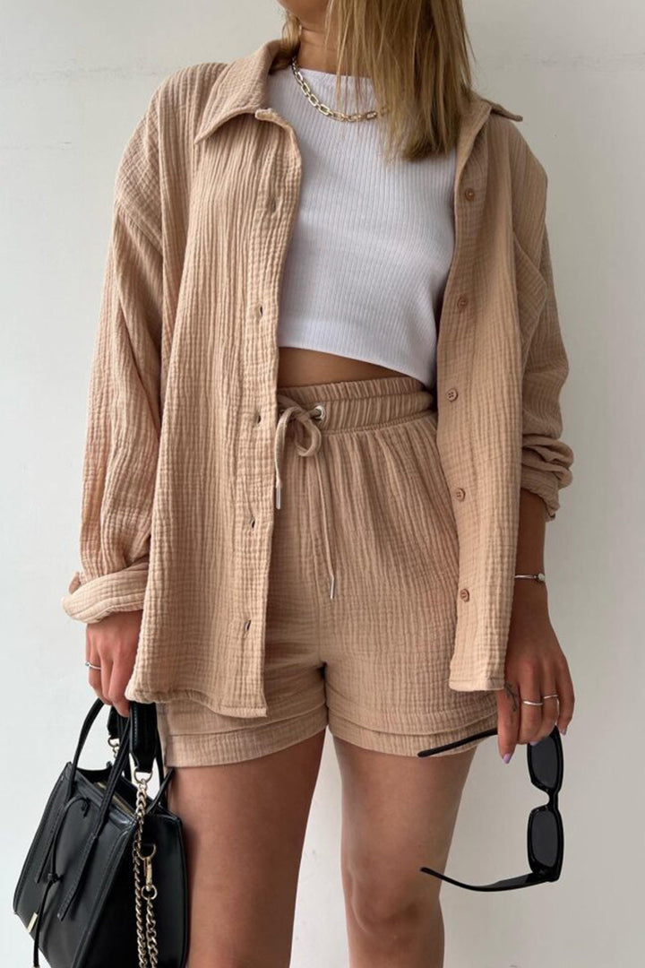 Aurora | Stylish Cardigan and Short Set