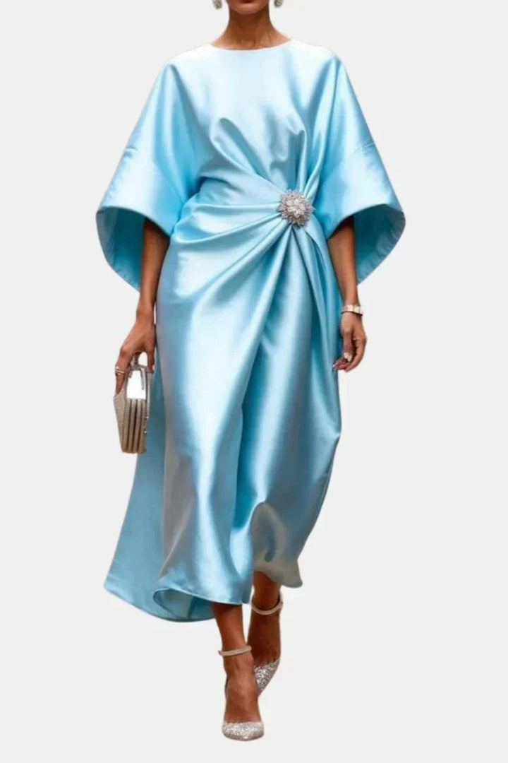 The Isadora Satin Maxi Dress