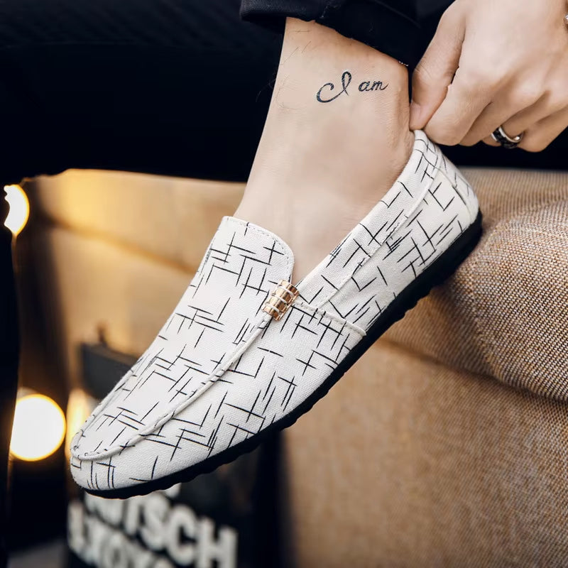 BARON CANVAS SLIP-ON LOAFERS